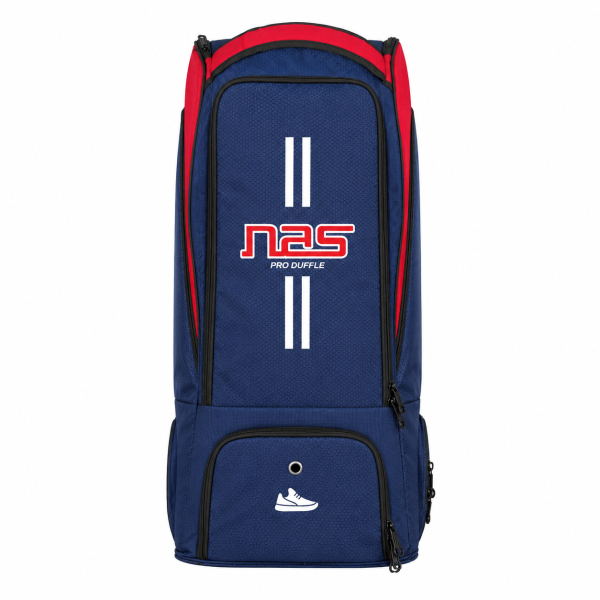 NAS PRO DUFFLE BAG- NAVY AND RED